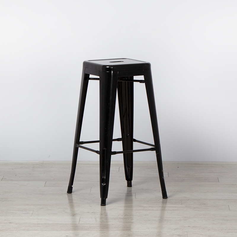 Black Tolix Style Bar Stool