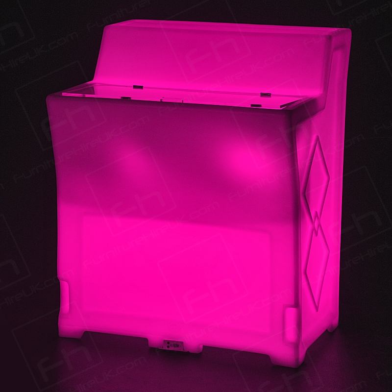 Straight LED Colour-Changing Bar with Ice Chest