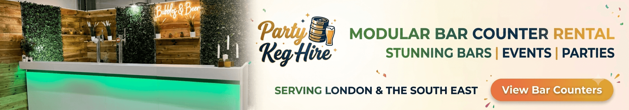 Party Keg Hire | Modular Bar Hire